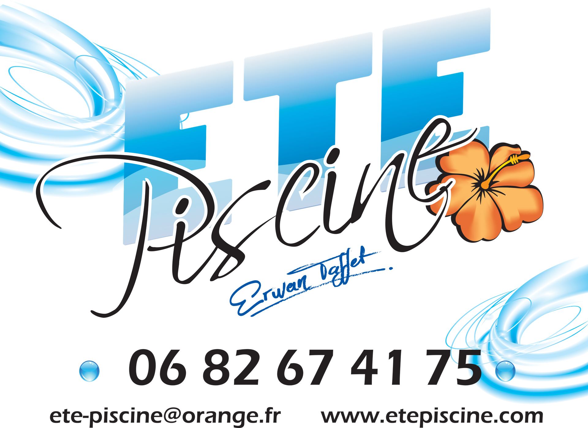 Logo été piscine