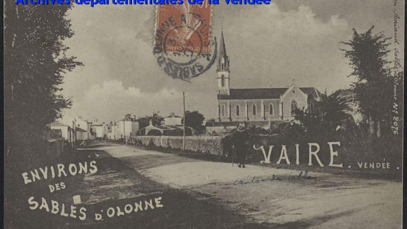 Vairé vers 1910 - Collection des archives départementales