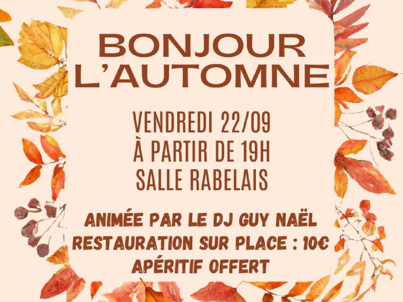 Soirée Dansante bonjour l'autmone