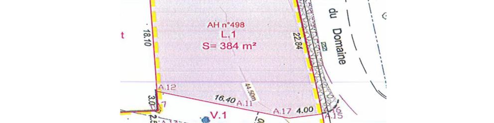 Terrain à vendre de 384 m²