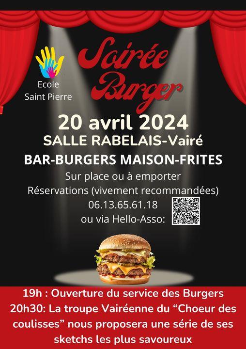 soiree burger école