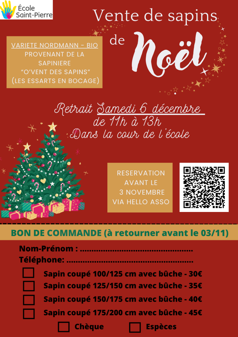 FLYER VENTE DE SAPIN